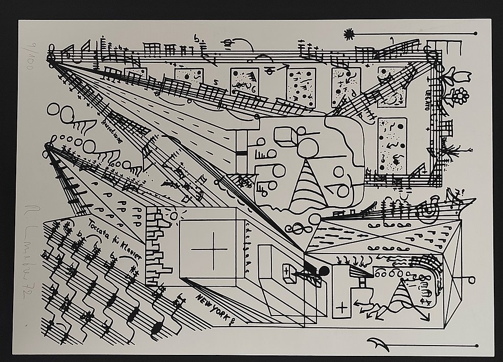 Musikgrafik von Reinhold Urmetzer