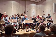 Hannes Zerbe Jazz Orchester Berlin 2022 im Curt-Sachs-Saal des Musikinstrumenten-Museums