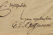 Signatur von E.T.A. Hoffmann