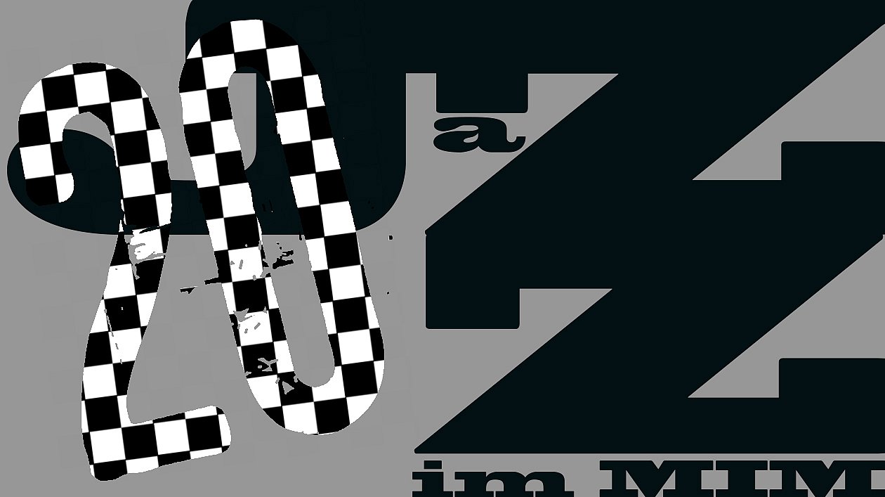 Logo 20 Jahre Jazz im MIM. Grafik: Anne-Katrin Breitenborn Logo 20 Jahre Jazz im MIM