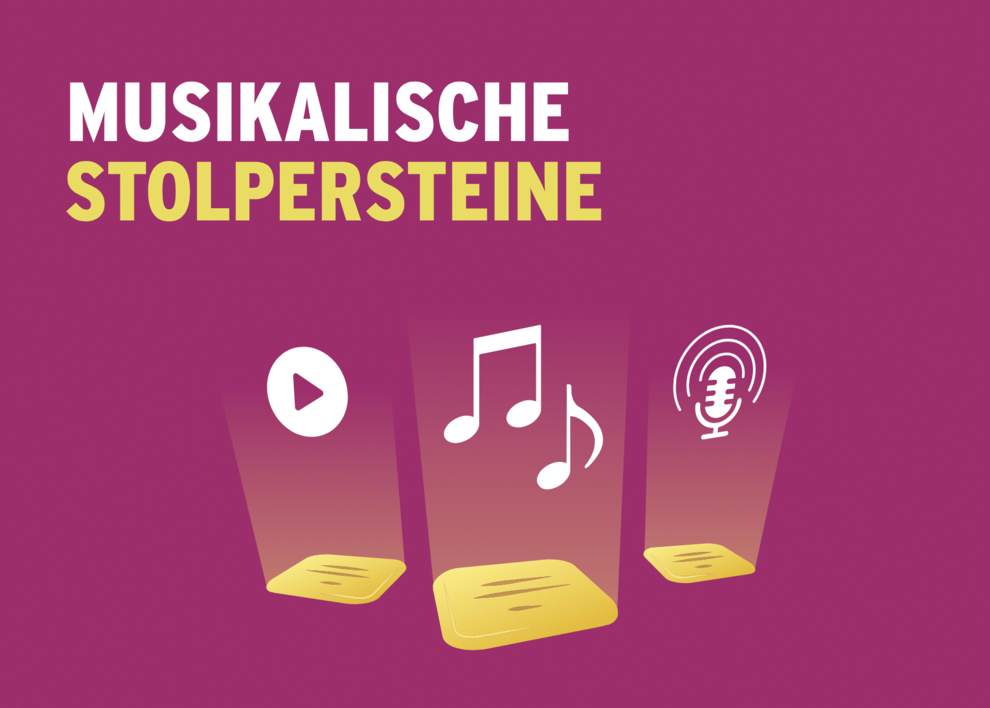 Wort-Bild-Marke "Musikalische Stolpersteine" Wort-Bild-Marke "Musikalische Stolpersteine"