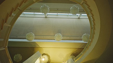 Lampen im Musikinstrumenten-Museum, gestaltet von Günter Ssymmank