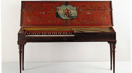 Gebundenes Clavichord, gebaut von Hieronymus Albrecht Hass