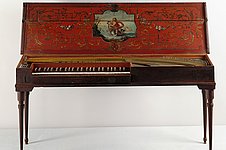 Gebundenes Clavichord, gebaut von Hieronymus Albrecht Hass