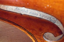 Zettel Stradivari Namenszettel Antonio Stradivaris