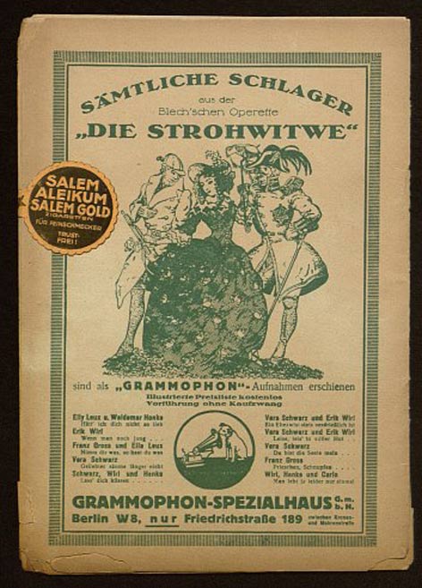 Inserat für Schallplatten