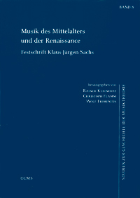 Cover Publikation "Festschrift Klaus Jürgen Sachs"