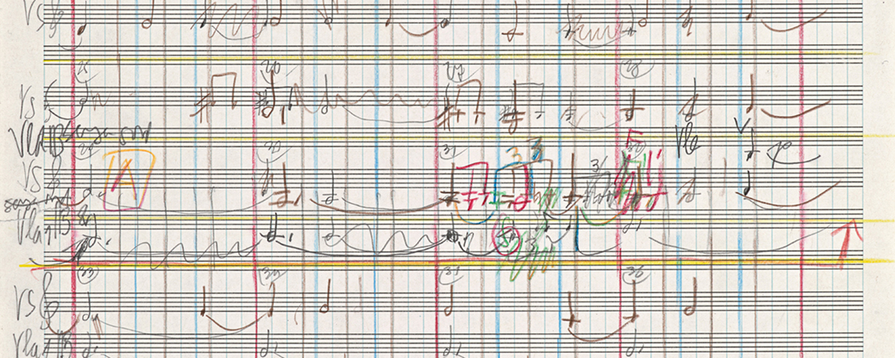 György Ligeti, Violinkonzert (1990–92), Skizzen 2. Satz. Quelle: Paul Sacher Stiftung György Ligeti, Violinkonzert (1990–92), Skizzen 2. Satz