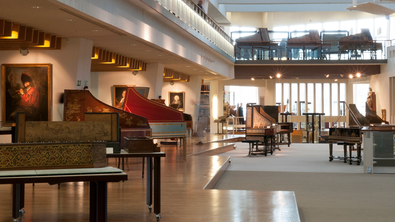 View into the museum facing north.