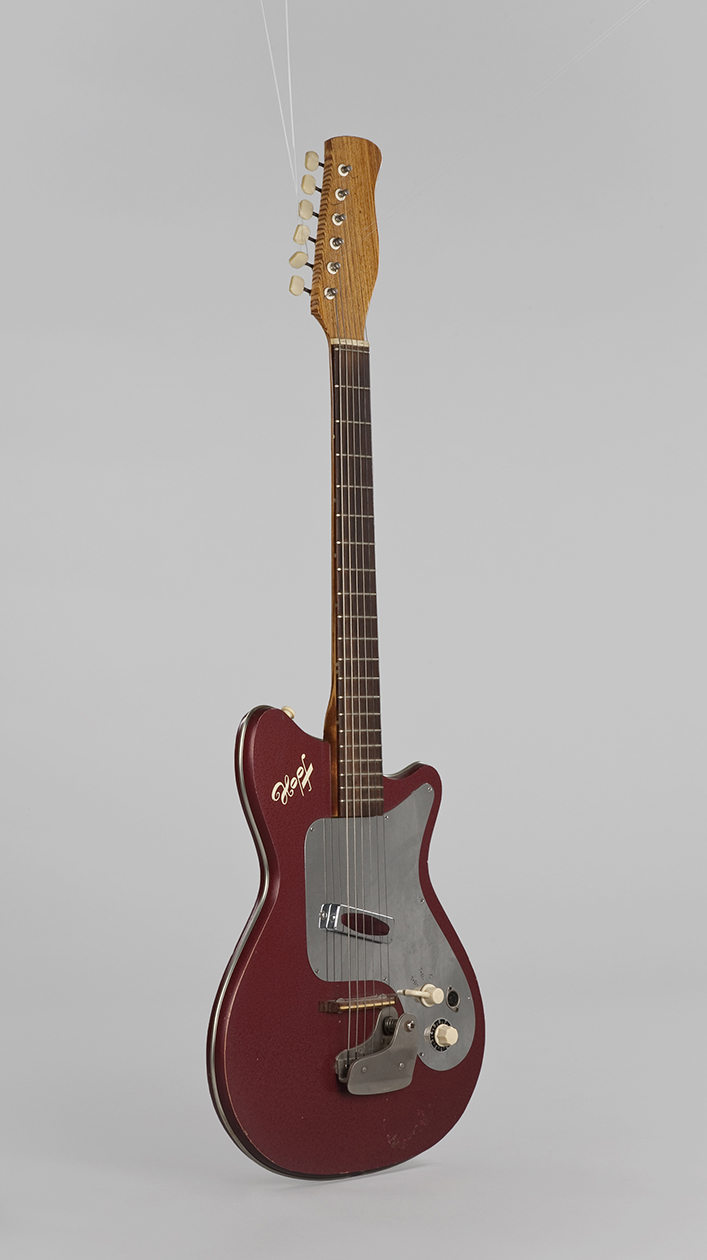 Elektrische Gitarre, Modell: "Twisty", ca. 1960, Hersteller: Hopf, Foto: Simon Schnepp, Kat.-Nr.: 5650