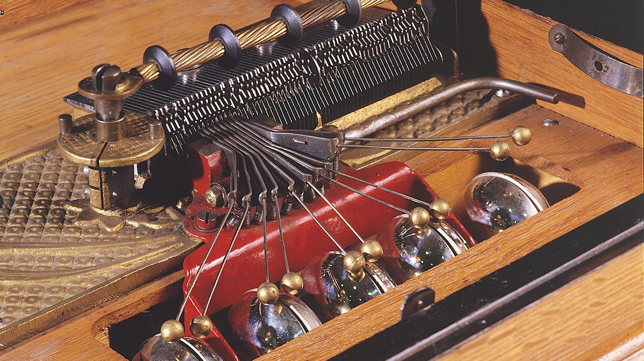 Kalliope-Spieldose Kalliope-Spieldose (Detail), Kalliope Musikwerke, Leipzig, um 1900