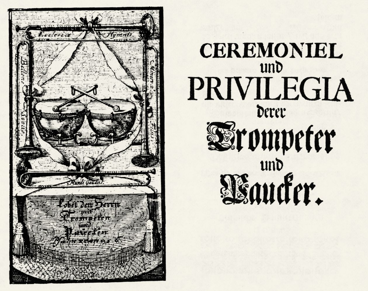Abbildung Friedrich Friese, Ceremoniel und Privilegia derer Trompeter und Paucker