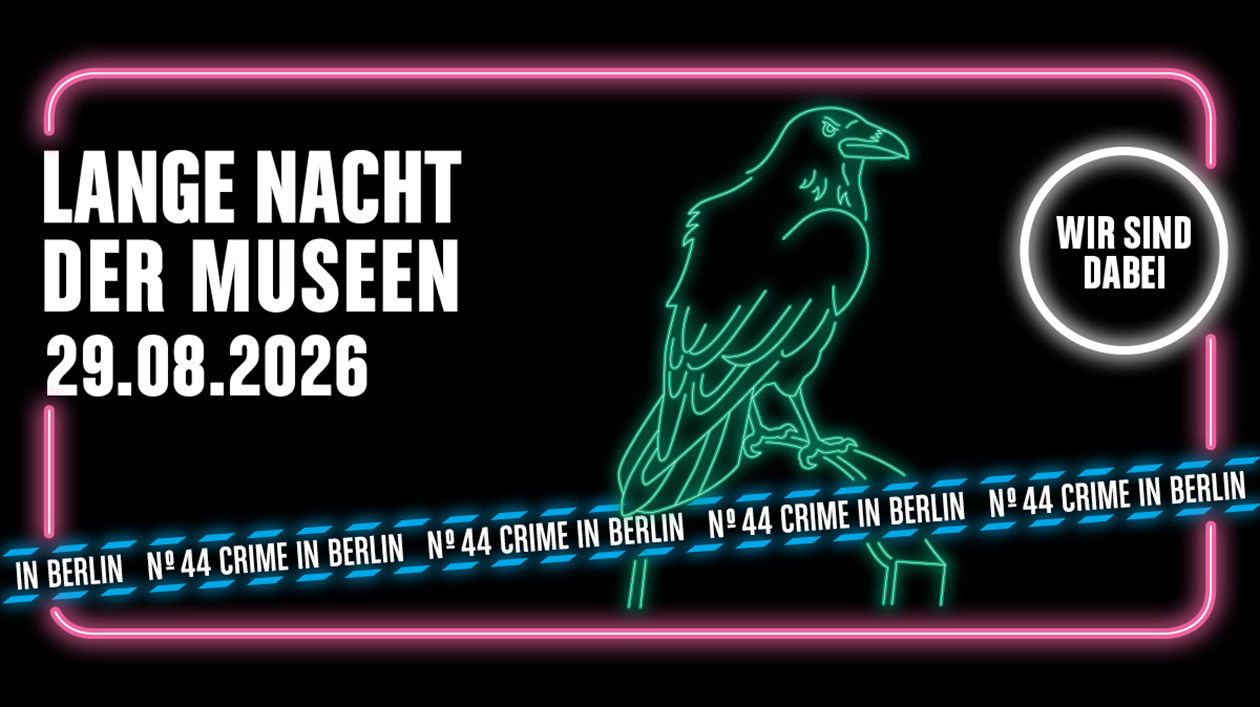 Kampagnenmotiv der Langen Nacht der Museen 2026. Grafik: Kulturprojekte GmbH