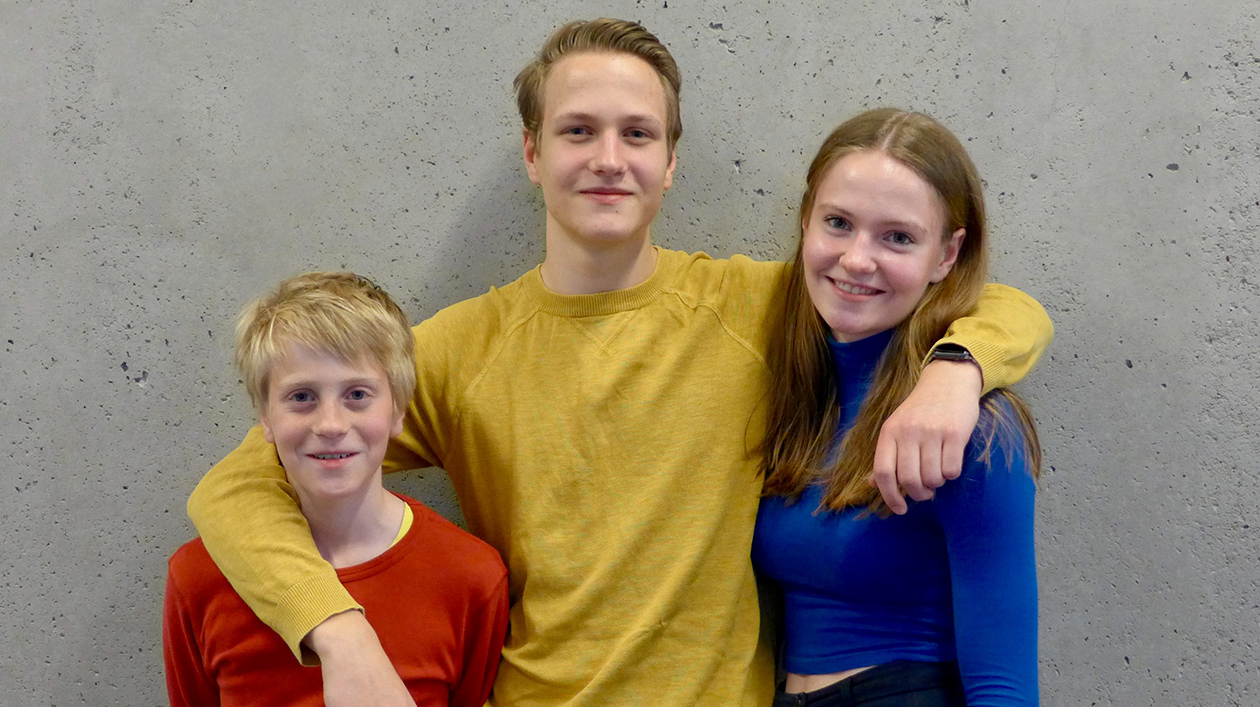 Amelie, Louis und Augustin Sturm. Foto: privat Amelie, Louis und Augustin Sturm